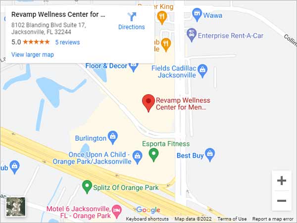 Get Directions to REVAMP Wellness Center for Men in Jacksonville, FL